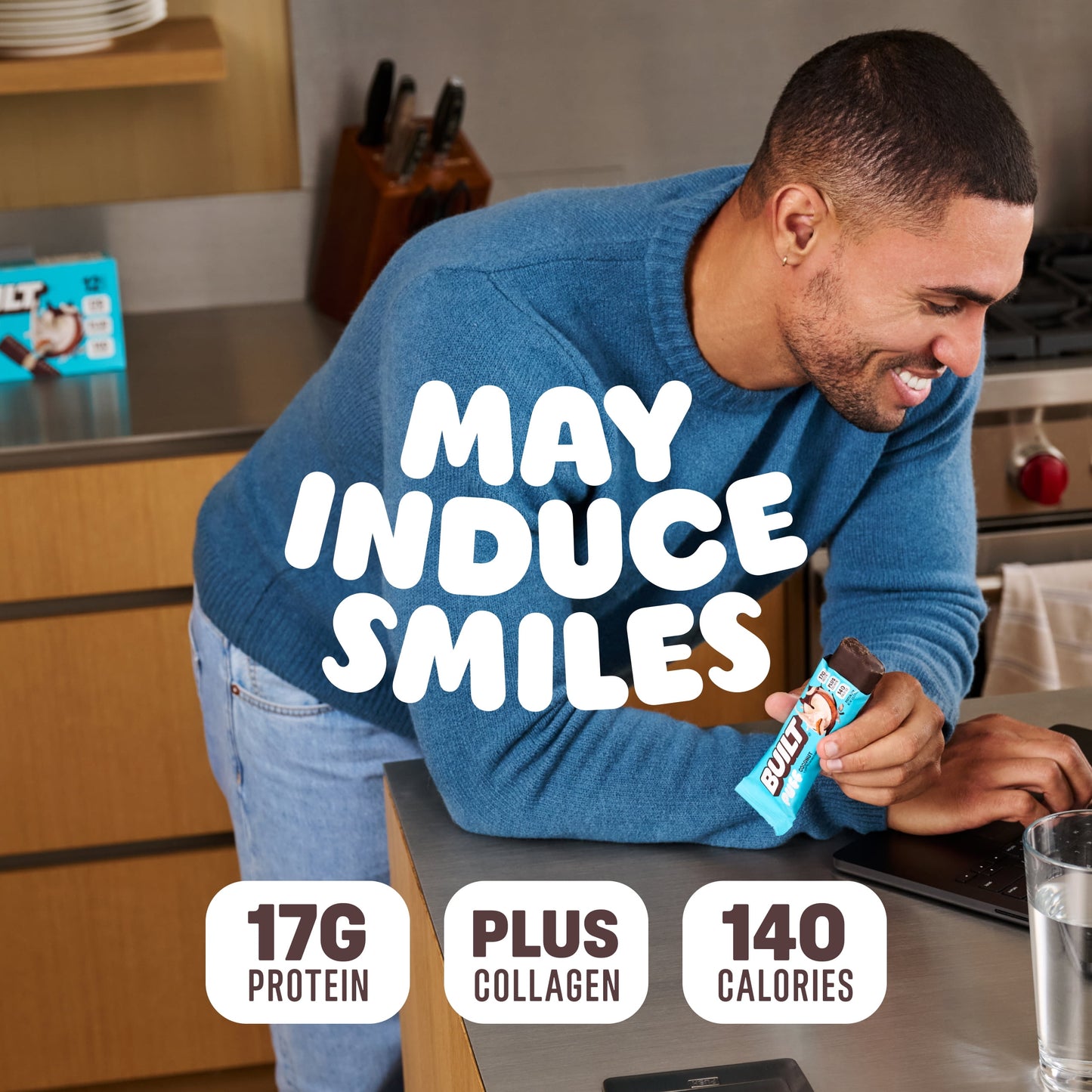 , Puff Protein Snack Bars, Coconut Puff, 17G Protein, Collagen, Gluten Free, 12Ct Box